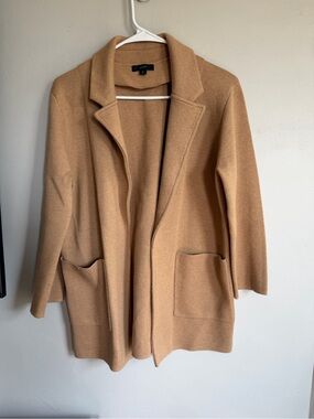 J. Crew Sweater Blazer Camel Tan S